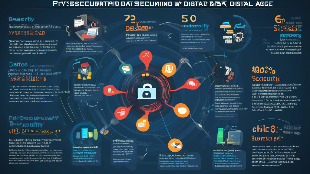 Cybersecurity: Ensuring data security in the digital age - An infographic or poster that visually presents the importance of cybersecurity, the threats to